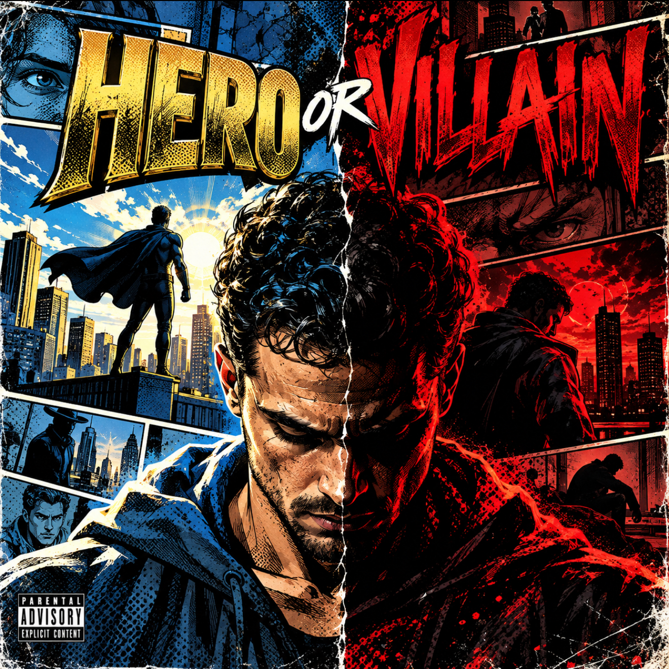 Hero or Villain? comic cover for Kotz and Lou152.